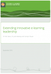 Extending innovative e-learning leadership