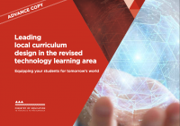 Leading local curriculum design in the revised technology learning area