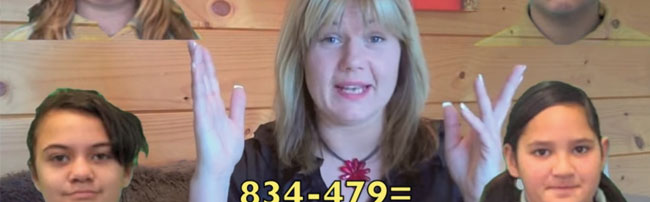 a youtube video of a teacher with maths equation