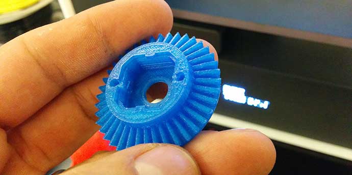 A 3D printed cog