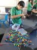 Aorere College student with Lego.