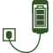 icon representing a charging phone