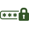 icon with padlock and secure password field
