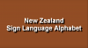 NZ Sign Language alphabet