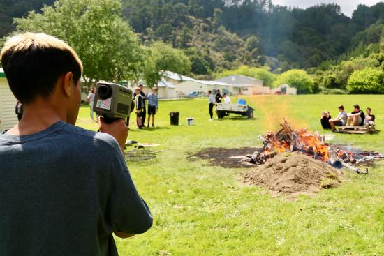 Taita student with thermo camera